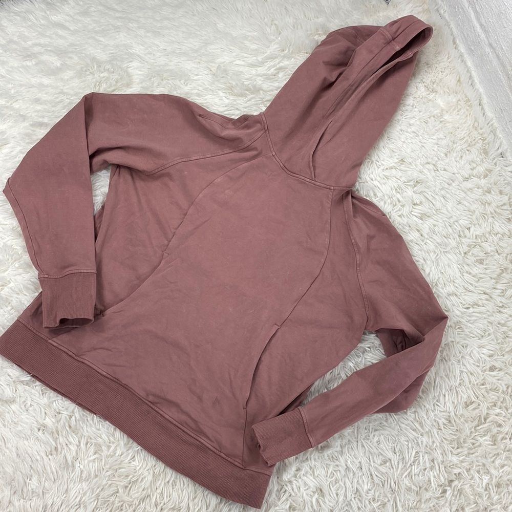 Lululemon Scuba Pullover Washed Quicksand